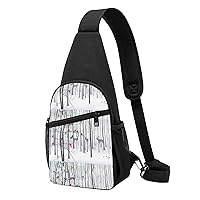 Tropical Flamingos Crossbody Chest Bag, Casual Backpack, Small Satchel, Multi-Functional Travel Hiking Backpacks