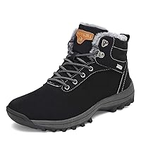 Mishansha Mens Hiking Boots Womens Winter Warm Snow Boot Water Resistant Non Slip Soft Lined