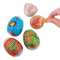 Dinosaur in Slime Filled Plastic Eggs (Set of 12) Active Play Toys and Easter Egg Basket Ideas