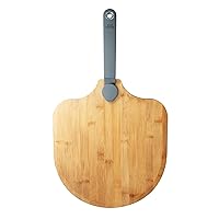 Bamboo Foldable Paddle Pizza Peel, 14x16-Inch, Natural