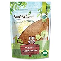 Food to Live Organic Cocoa Powder, 2 Pounds Natural, Unsweetened, Non-Dutched, Non-GMO, Kosher, Sirtfood, Bulk
