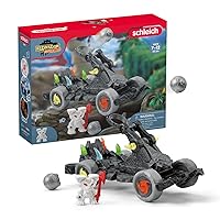 Schleich Eldrador Action Figure Toys for Boys and Girls, Catapult Truck Set with Mini Creatures, Ages 7+