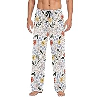 ALAZA Men's Colorful Pineapple Fruit Sleep Pajama Pant