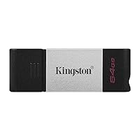 Kingston DataTraveler 80 64GB USB Type-C Flash Drive (DT80/64GB), Metal