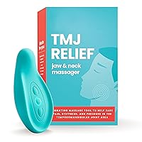 TMJ Relief Jaw Massager - Gentle Vibration for TMJ Massage Tool, Ergonomic Design, Waterproof, Soft Silicone for Soothing Pain, Tension, Stiffness, and Headaches