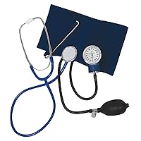Lumiscope Stethoscope and Blood Pressure Cuff Set - Includes Aneroid Sphygmomanometer, Manual BP Monitor, Stethoscope, and Carrying Case -Adult Cuff, 100-021