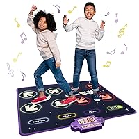 Dance Mat - with 8 Levels & Songs, 3 Speeds and 2 Modes - Light Up Electronic Kids Dance Mat for Kids Ages 4-8, 8-12, Toddlers 3-5 / Dance Pad, Dancing Mat Toy Gift for Girls and Boys