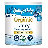 Baby's Only Organic Dairy with DHA & ARA Toddler Formula, 12.7 Oz (Pack of 6) | Non-GMO | USDA Organic | Clean Label Project Verified | Brain & Eye Health (Packaging May vary)