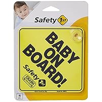 Safety 1st #489180030 Yellow Baby On Board Sign
