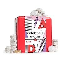 David’s Cookies Mother's Day Butter Pecan Meltaways With Crunchy Pecans and Powdered Sugar – Premium Fresh Ingredients – Celebrate Moms Special Day - Comes With A Lovely Tin Gift Box - Ideal Gift For Moms This Mother’s Day (2 Lbs)