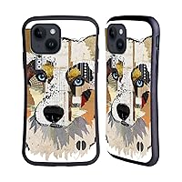 Officially Licensed Michel Keck Australian Shepherd Dogs 3 Hybrid Case Compatible with Apple iPhone 15