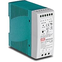 TRENDnet 60 W Single Output Industrial DIN-Rail Power Supply, Universal AC Input, Extreme -20 to 70 °C (-4 to 158 °F) Operating Temp, TI-M6024
