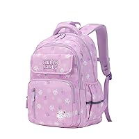 Girls Backpacks, Backpack for Girls,Kids Backpack with Compartments Elementary School Bag For Girls (Purple-1)