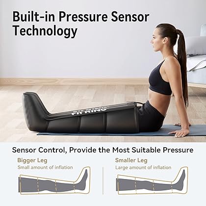 FIT KING Air Compression Recovery System, Foot and Leg Air Massage Boots for Blood Circulation and Fast Recovery,Muscle Pain Relief Device (Small)
