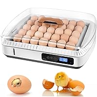 Incubators for Hatching Eggs 35-56Egg Incubator with Automatic Egg Turning and Humidity Control Chicken Egg Incubator for Duck Goose Quail Perfect Chicken Coop