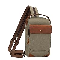 KL928 Canvas Sling Bag Crossbody Backpack Sling Backpack Shoulder Bag Casual Daypacks for Men Women