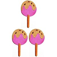 3pcs. Ice Cream Patches Strawberry Chocolate Watermelon Ice Cream Kids Cartoon Sticker Handmade Embroidered Patch Arts Sewing Repair Fabric Jeans Jacket Bag Backpack Caps