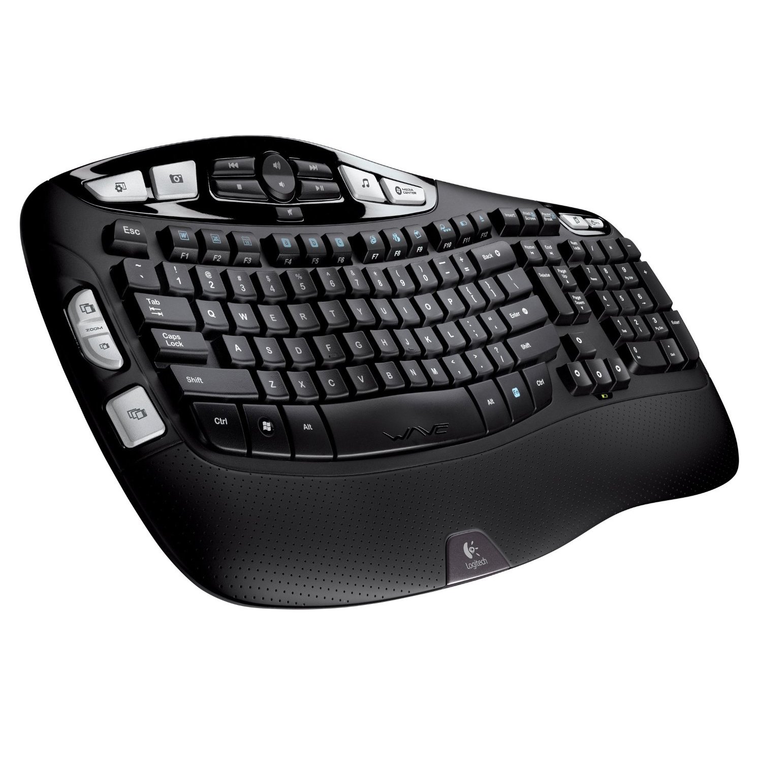 Logitech Cordless Desktop Wave Pro Keyboard and Laser Mouse (Black)