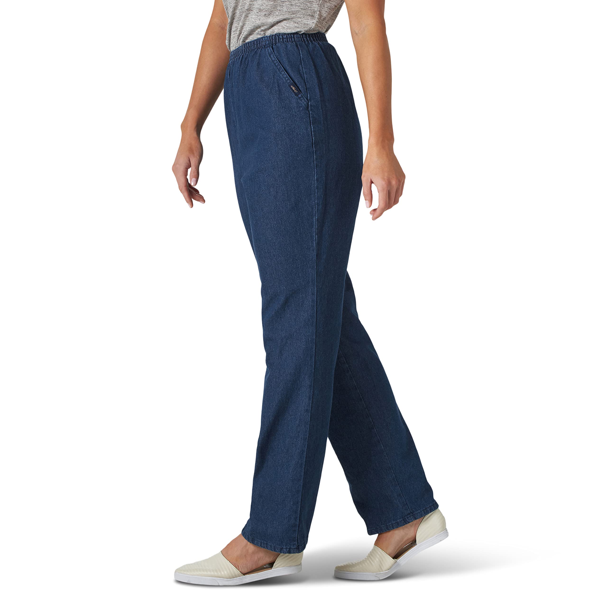 Chic Classic Collection Women's Cotton Pull-on Pant with Elastic Waist