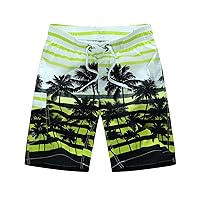 Flygo Mens Swim Trunks with Mesh Lining Quick Dry Beach Board Shorts Bathing Suit Swimsuits 9 Inch Inseam