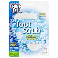 Foot Scrub Exfoliating Skin Care Sponge Pad, Made in USA, Smooth Heals and Toes for Pedicure Feel, 1 Count