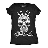 Womens Adios Bitchachos Sugar Skill Funny Shirts Cool Novelty T Shirt