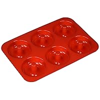 Mrs. Anderson's Baking Donut Pan, Non-Stick Silicone, 6-Cup