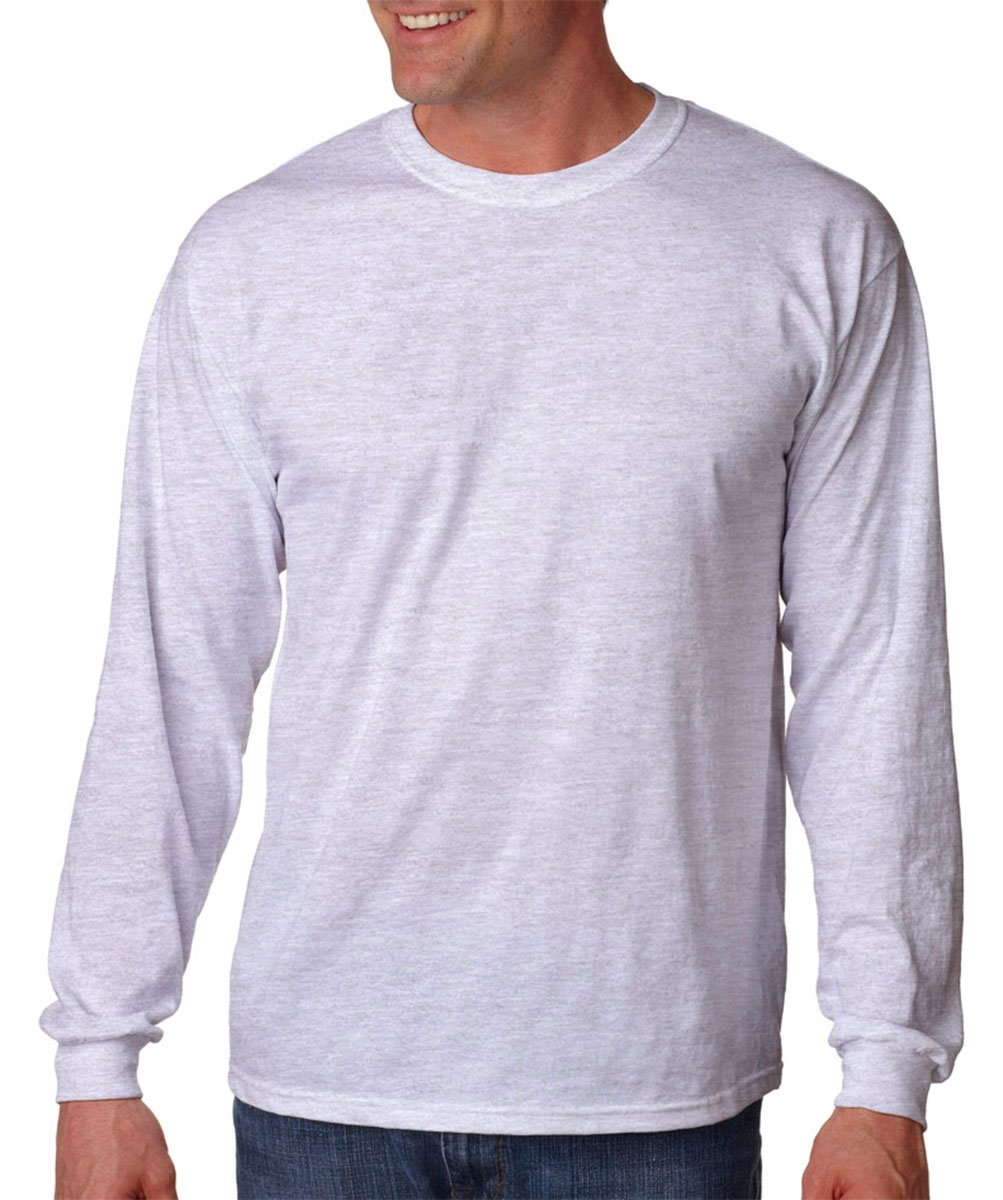 Gildan - Heavy Cotton Long Sleeve T-Shirt - 5400, Ash, 3X-Large