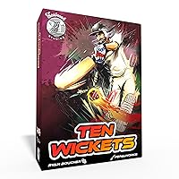 Ten Wickets - The Cricket Themed Card Game, Auction Bidding Game, Ages 8+, 2 Players, 20 Mins