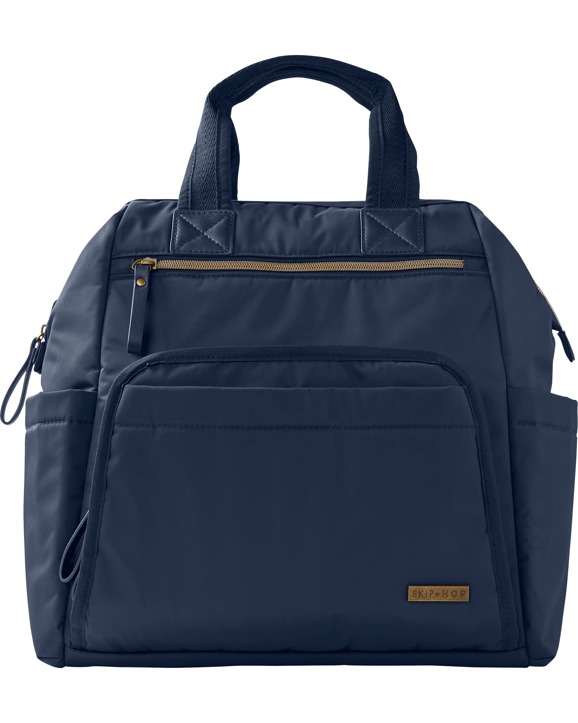 Skip Hop Diaper Bag Backpack: Mainframe Large Capacity Wide Open Structure with Changing Pad & Stroller Attachement, Midnight Navy