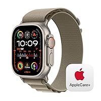 Apple Watch Ultra 2 GPS + Cellular 49mm Titanium Case with Olive Alpine Loop - Small with AppleCare+ (2 Years)