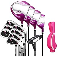 New Golf Sets Women's Complete Golf Set - 12 Pieces Right Hand Graphite Shaft with Golf Bag- Golf Full Set for Beginner Ladies