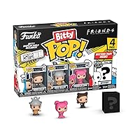 Funko Bitty Pop! Friends Mini Collectible Toys 4-Pack - Halloween Costume Collection Monica Geller, Ross Geller, Chandler Bing & Mystery Chase Figure (Styles May Vary)