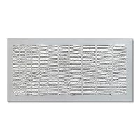 Pure White Minimalist Painting on Canvas Large Plaster Textured Wall Art Geometric Artwork for Living Room Bedroom Office Decor