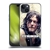 Head Case Designs Officially Licensed AMC The Walking Dead Half Body Daryl Dixon Soft Gel Case Compatible with Apple iPhone 15 Plus