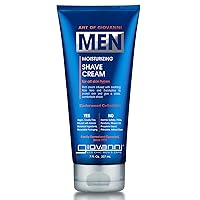 GIOVANNI Men’s Moisturizing Shave Cream, 7 oz., with Aloe Vera and Eucalyptus, Hydrates, Protects & Nourishes, Prevents Irritation, Men’s Cedarwood Collection For All Skin Types, Vegan-Friendly