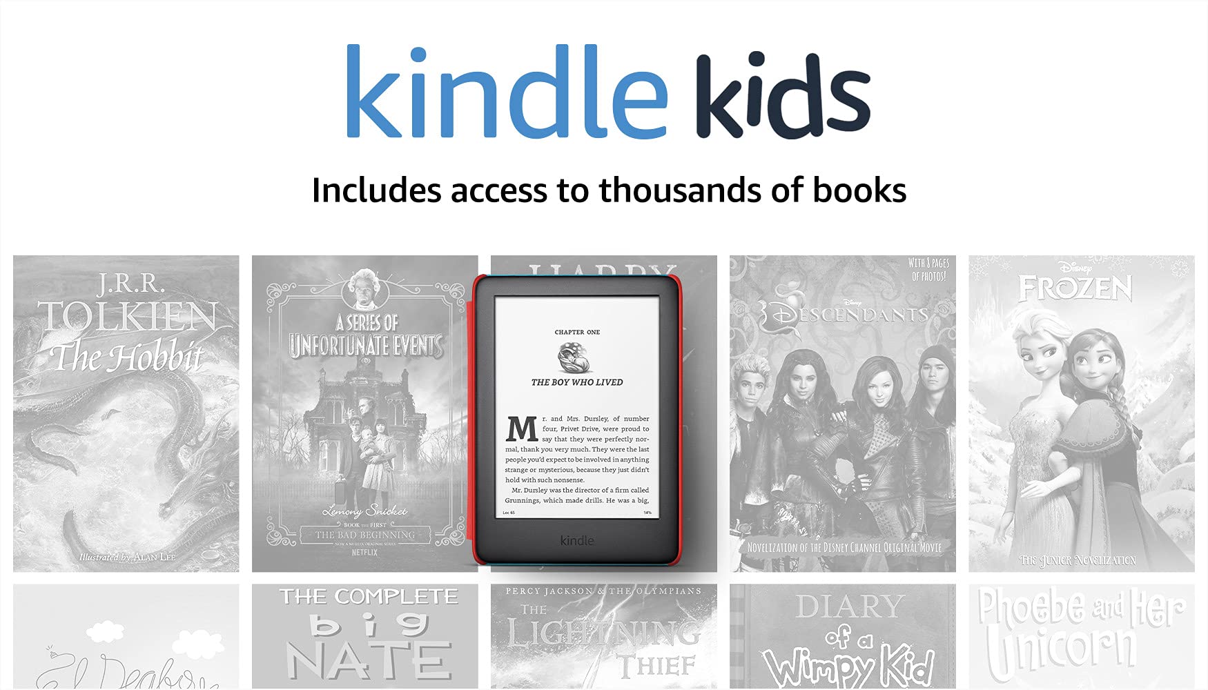Kindle Kids (2019 release), a Kindle designed for kids, with parental controls - Space Cover