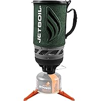 Jetboil Flash Camping and Backpacking Stove System, Portable Propane/Isobutane Burner with Cooking Cup for Outdoor Trips and Hiking