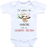 Custom Grandma Baby Clothes Grandson Gifts Granddaughter Shirts