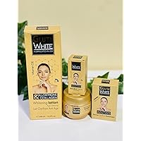 Gluta White Skin Care Set for Radiant Skin, Age-Defying Moisturizer with Antioxidants lotion 500ml
