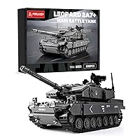 Leopard 2A7+ Tank Building Block, Military Army WW2 Tank Model Kit, Construction Set Gift Giving Toys for Teens and Adult (898 PCS)