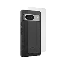URBAN ARMOR GEAR UAG Made for Google Pixel 8 Case Scout Black, Bundle with Glass Shield Plus Premium Anti-Glare Screen Protector