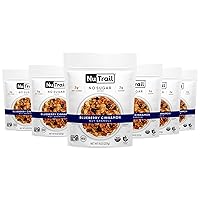 NuTrail Nut Granola, Blueberry Cinnamon, No Sugar Added, Gluten Free, Grain Free, Keto, Low Carb, Healthy Breakfast Cereal 8 oz. 6 Count