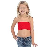 Kurve Girl’s Bandeau Tube Bra – Strapless Cropped Sports Bralette Seamless Crop Top UV Protective Fabric UPF50+ Made in USA