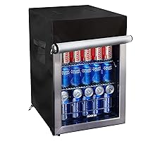 Beverage Refrigerator Cooler Cover,Outdoor Fridge Cover – Waterproof, Dustproof, Sun-Proof, 20