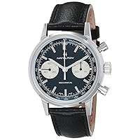 Hamilton Watch American Classic Intra-Matic Mechanical Chronograph H Watch 40mm Case, Black Dial, Black Leather Strap (Model: H38429730)