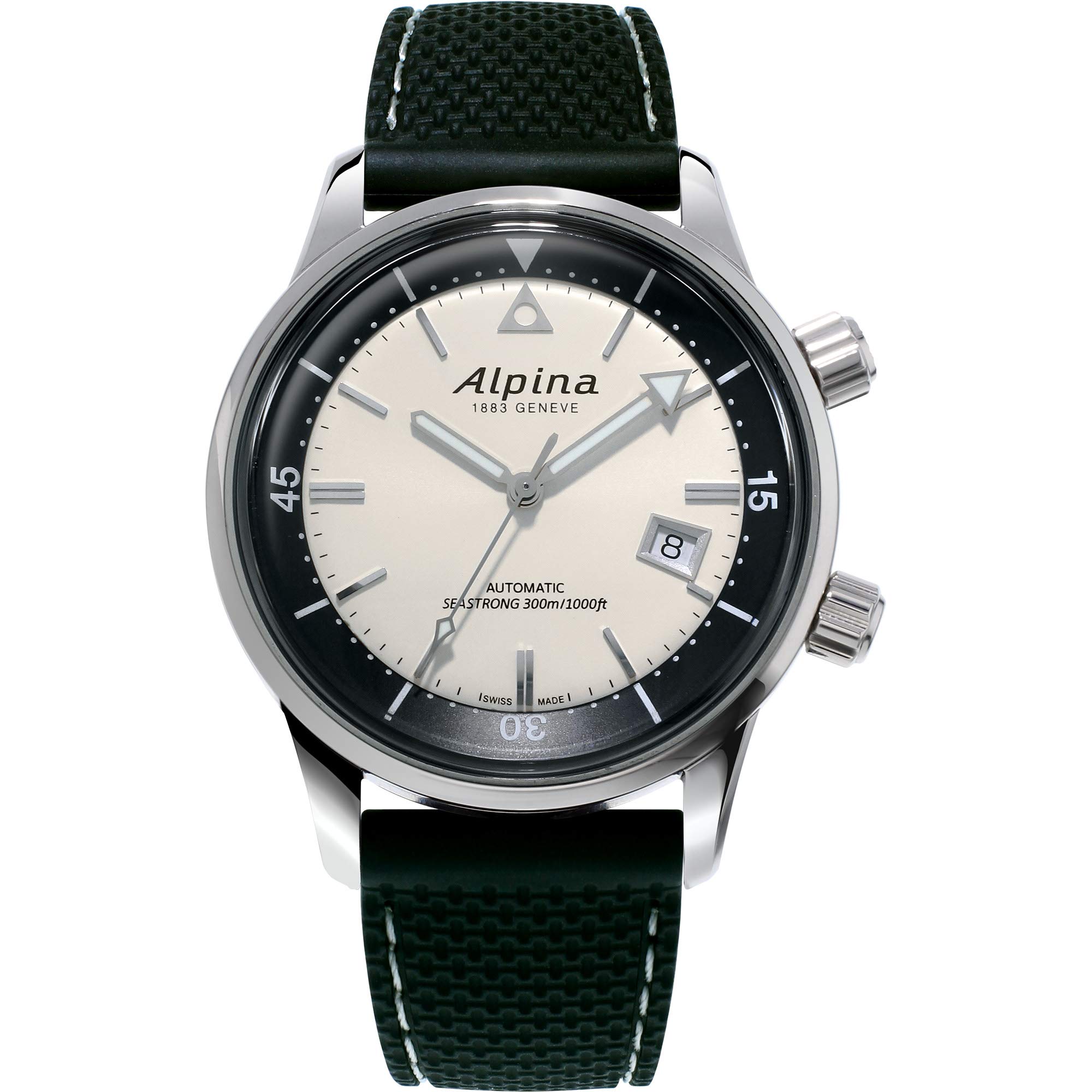 Alpina Men's AL-525S4H6 Seastrong Diver Hertiage Analog Display Automatic Self Wind Black Watch