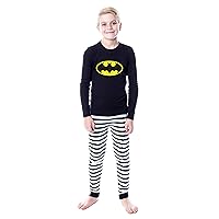DC Comics Batman Classic Logo Tight Fit Cotton Matching Family Pajama Set For Adult And Kids
