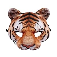 PartyKindom Animal Masks Halloween Mask Masquerade Mask Costume Mask Tiger Mask Halloween Prop Prom Makeup