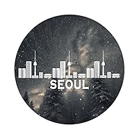 50 Pieces South Korea Seoul Skyline Sticker Graphic Landmark Vinyl Decal Downtown Waterproof Sticker Vinyl Decal for Boys Girls Teachers Reward Craft Scrapbooking 4inch